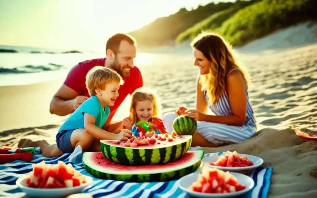 essen am strand