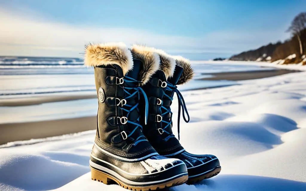 welche schuhe am strand im winter