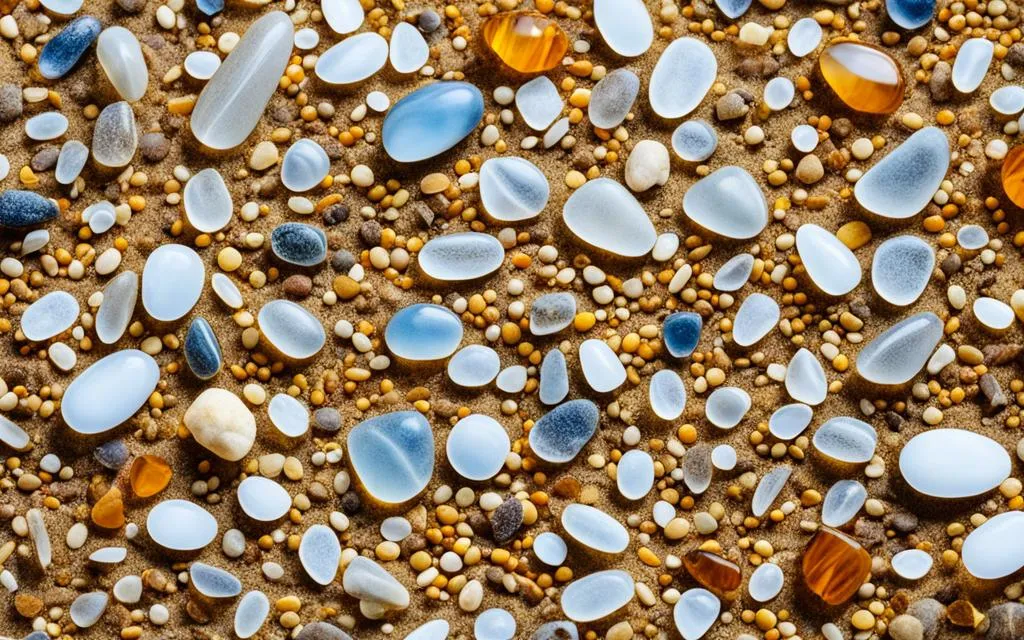 wie sieht bernstein am strand aus